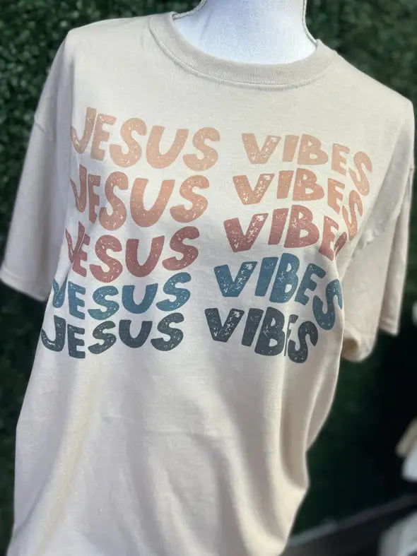Jesus Vibes On Sand Tee