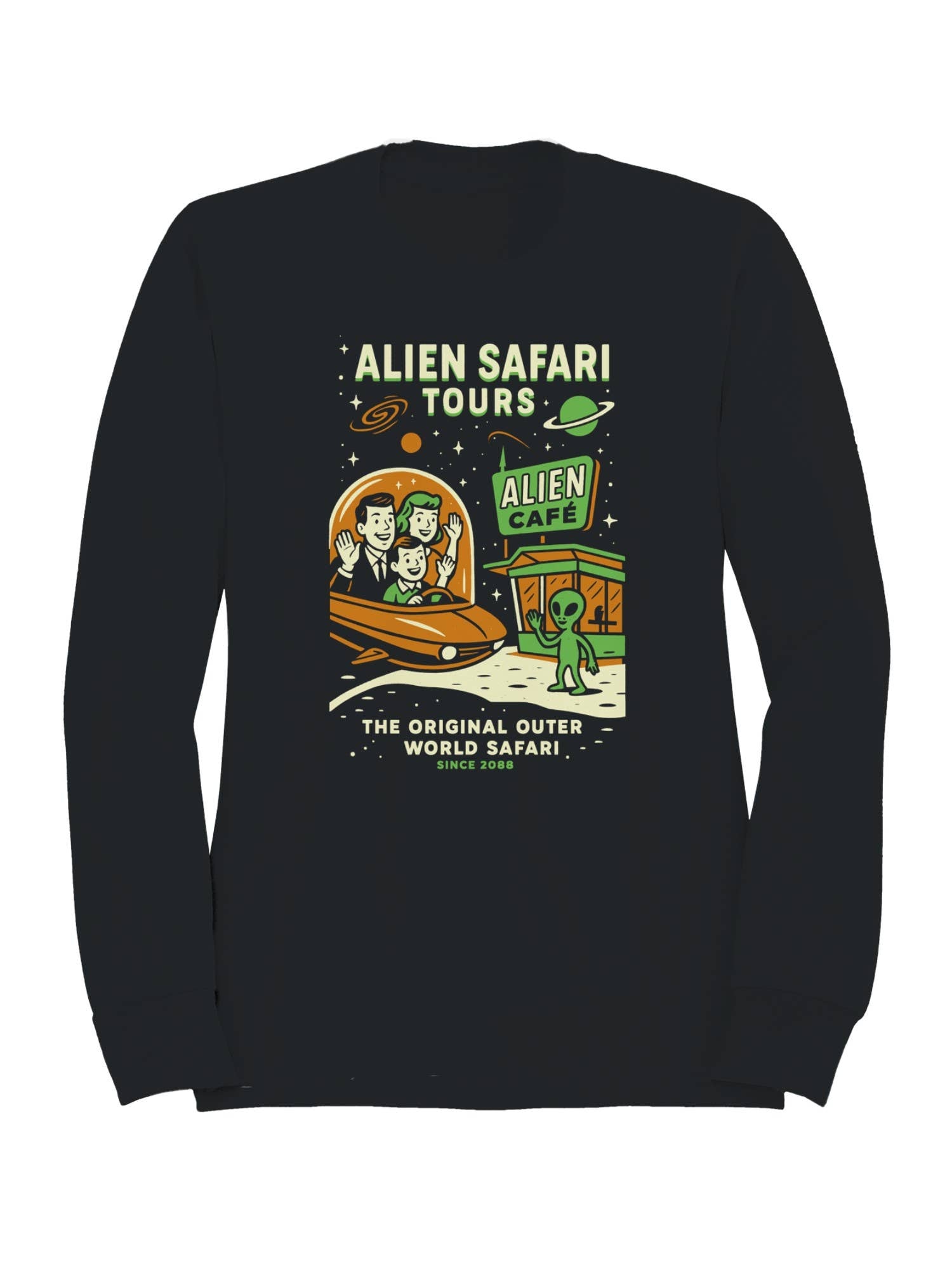 Alien Safari Tours Vintage Design Men's Sweatshirt