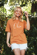 Ohio Est.1803 Mineral Washed Graphic Top
