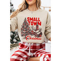 Small Town Christmas Print Vintage Graphic Sweatshirts
