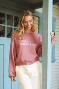 Coffee Camping and Dogs Mid Graphic Sweatshirt