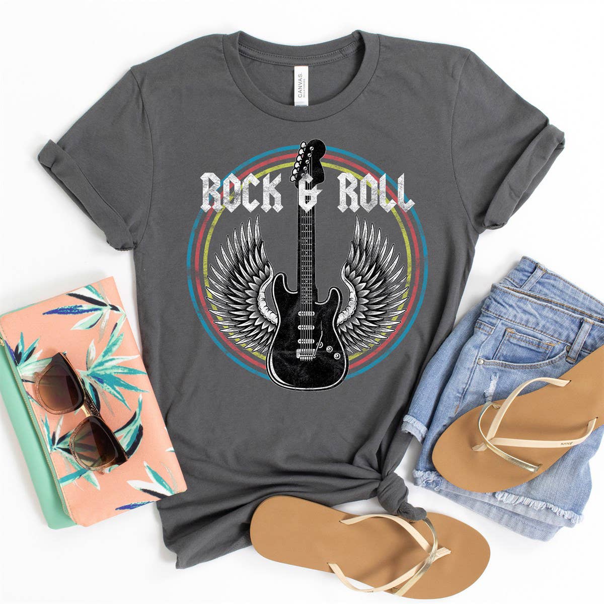 Rock & Roll Guitar T-Shirt - Music Lover Tee - Rock and Roll