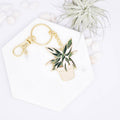Plant Keychain - Stromanthe Triostar Keychain