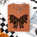 Lace Bow, Halloween, Goth, Faux Lace, Ribbon T-Shirt