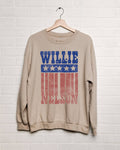 Willie Nelson Stars Sand Thrifted Graphic Sweatshirt