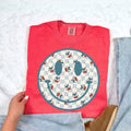 Cherry Checkered Happy Face Tee