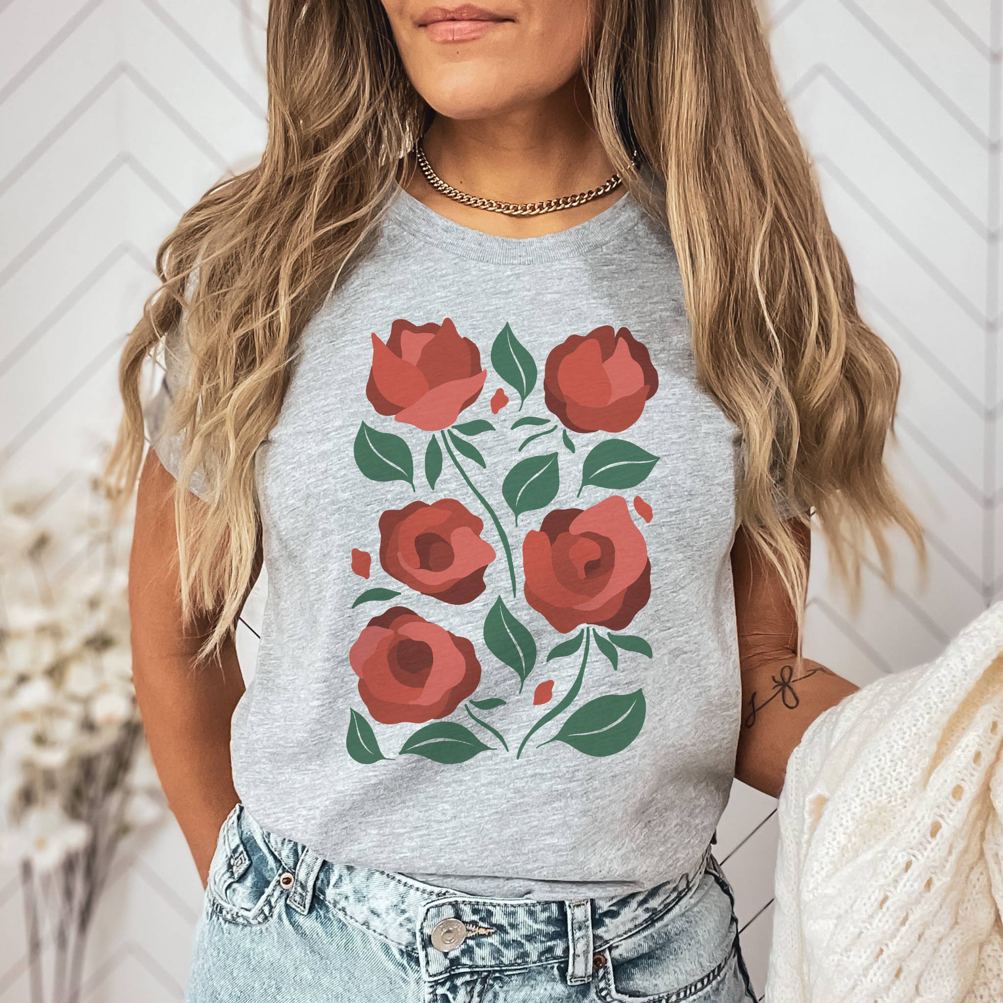 Garden Rose Tee | Floral | Sizes XS-2XL