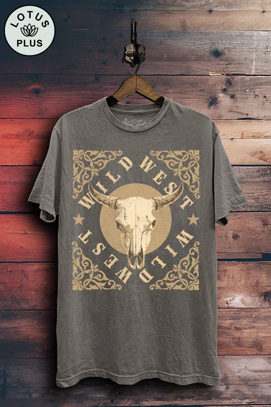 Wild West Cow Skull Graphic Top