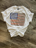 Baseball Flag On White Tee