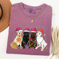 Christmas Dogs, Puppies, Dog Lovers, Santa Xmas Tshirt