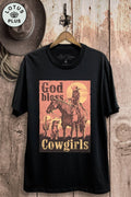 God Bless Cowgirls Graphic Top
