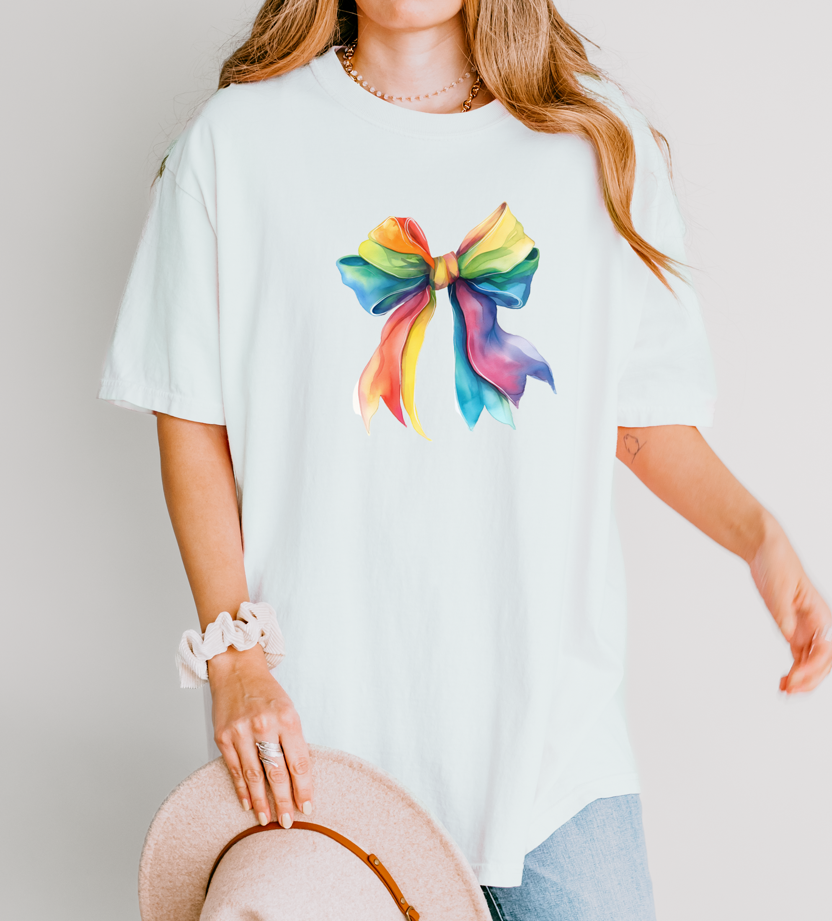 Rainbow Bow, Pride Graphic Tee, Lgbtq Apparel, Pride Month