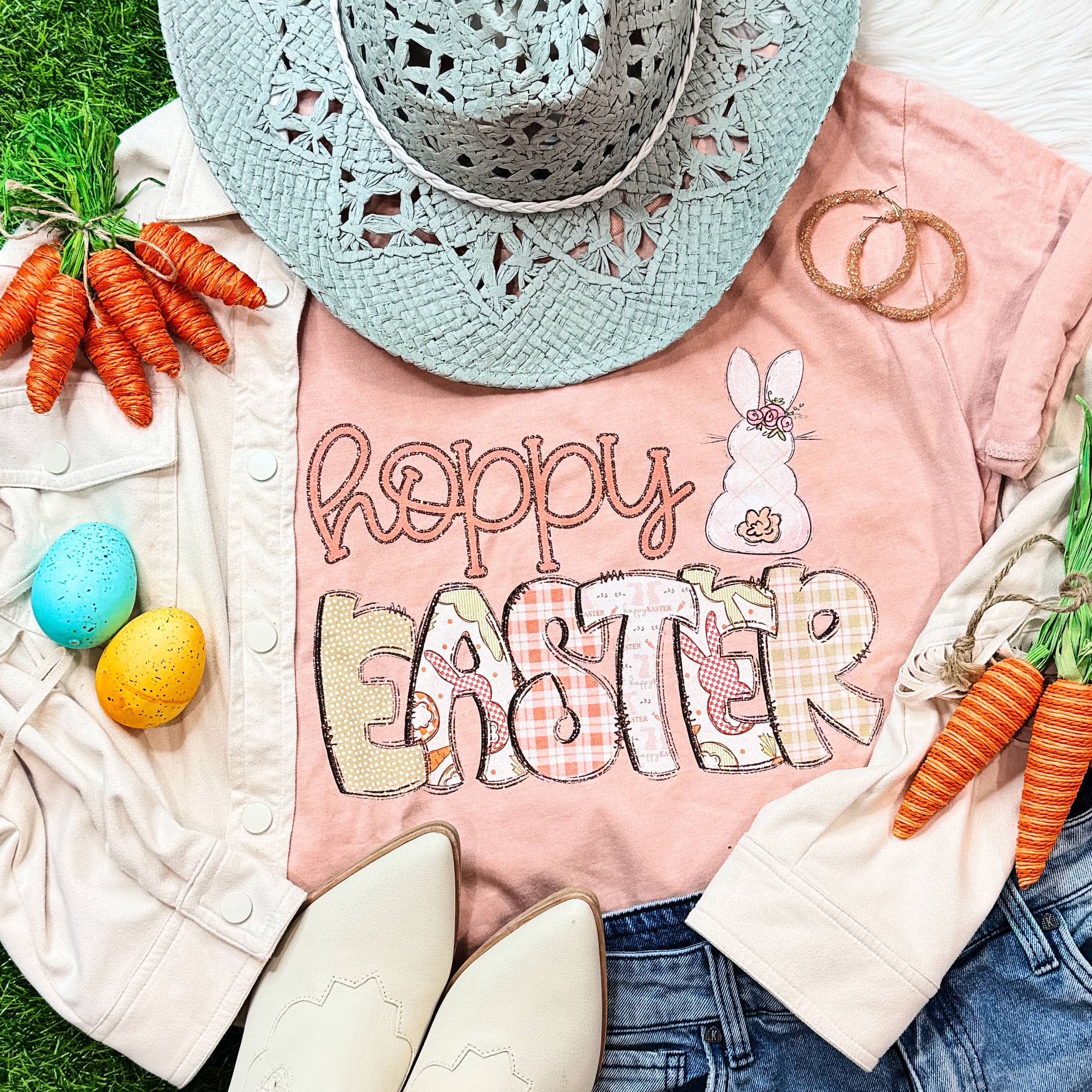 Hoppy Easter Boho Tee