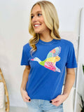 Faux Patchwork Quilted Duck Dtf Tee