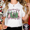 Out of the Woods Switmas Holiday Santa Forest T-Shirt