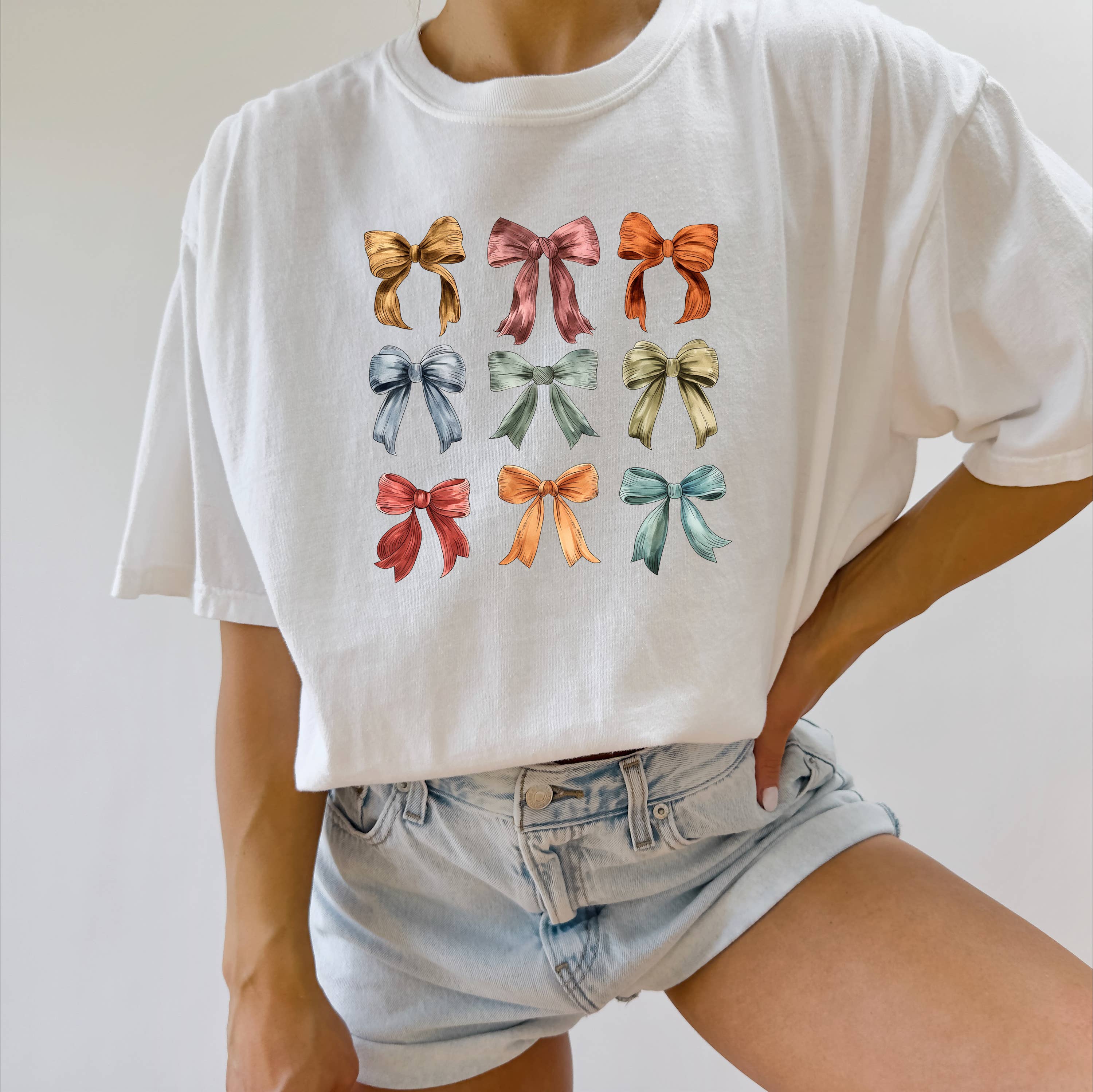 Autumn T Shirt, Autumn Bows, Fall Graphic Apparel