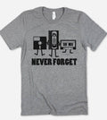 Never Forget - Vhs Cassette Floppy Disk Fun Retro T-Shirt