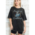 Buckle Up Cowboy Oversize Mineral Wash Tee