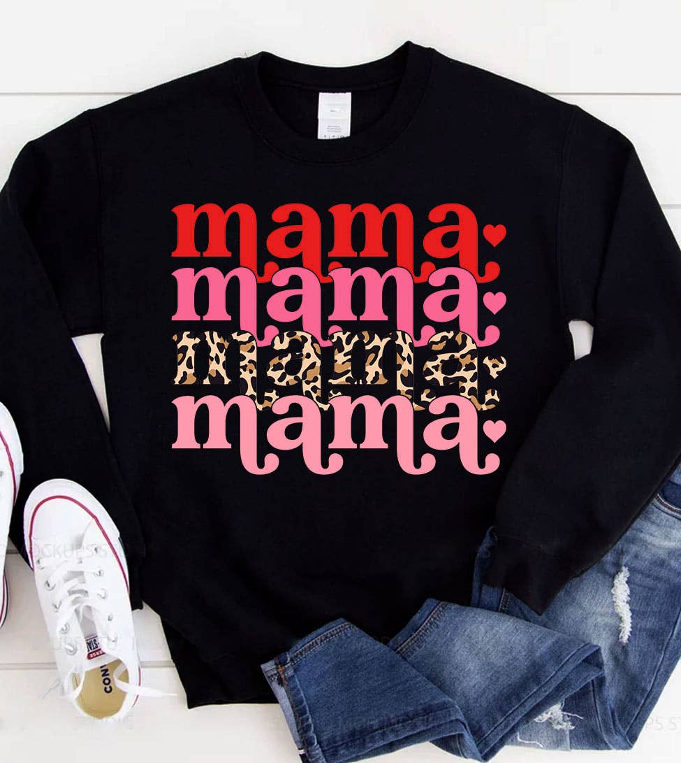 Mama Valentine - Valentine's Day Love Mom Sweet Sweatshirt