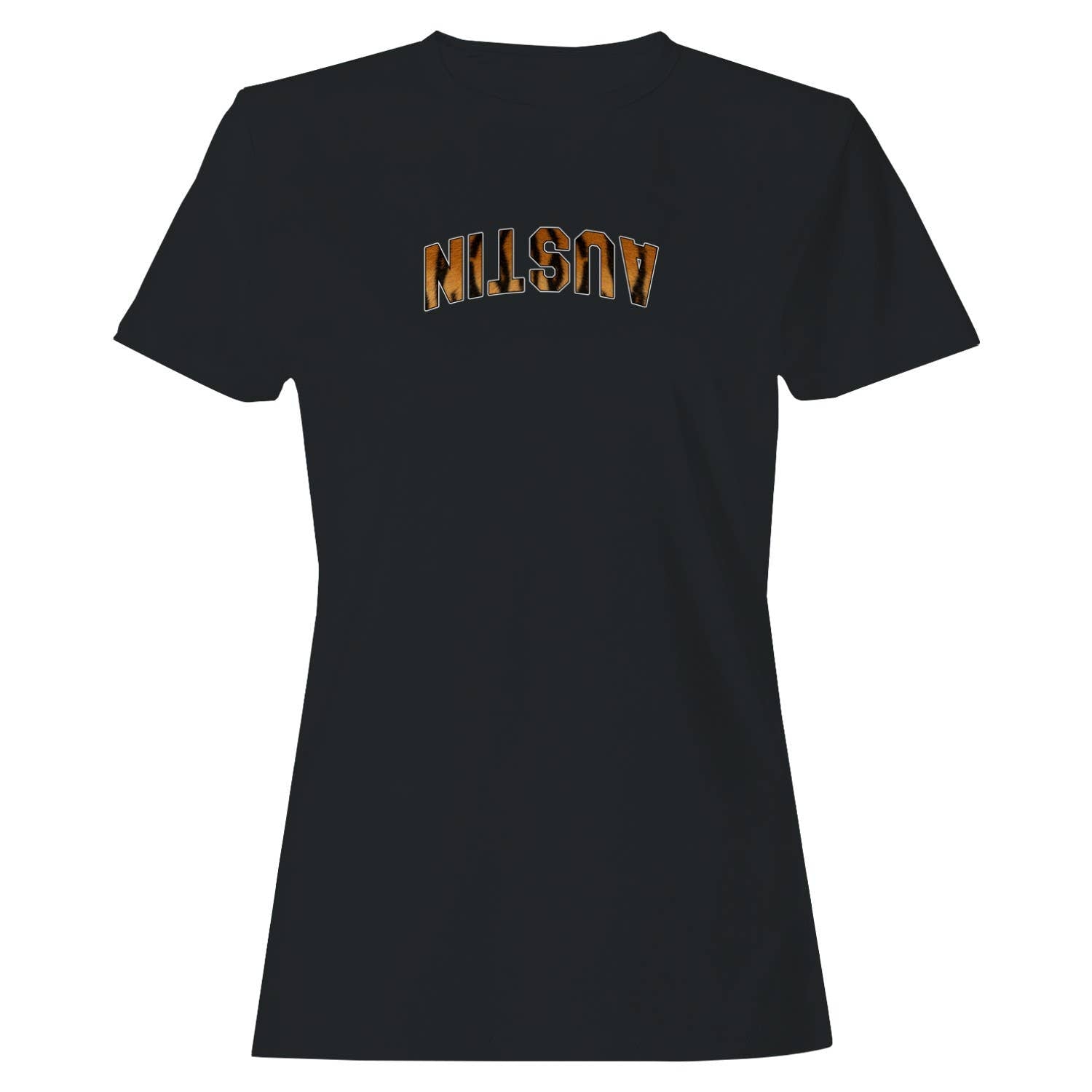Austin Tiger Print Arc Design Women's T-Shirt