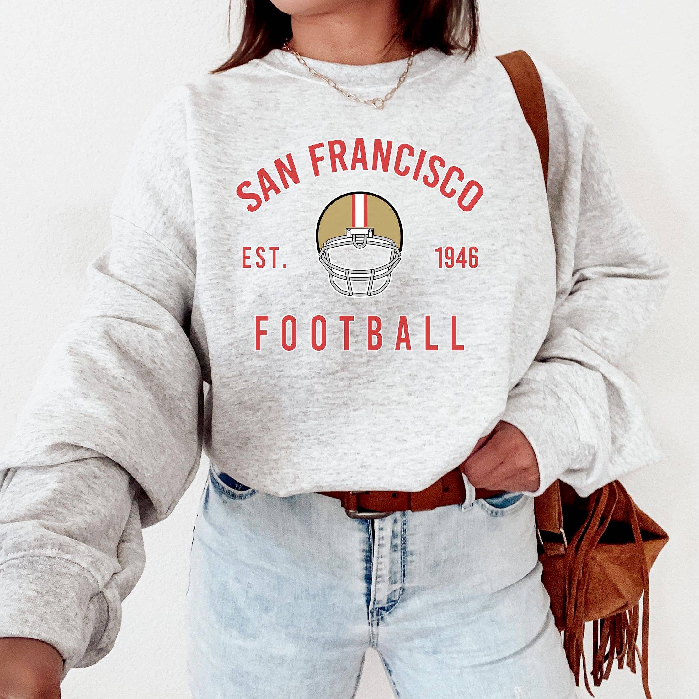 San Francisco Football Sweatshirt For 49er Fans & Niners
