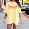 Retro Forgiven Religious Comfort Color Graphic Tee