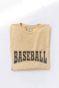 Baseball Mineral Washed Graphic Top