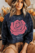 Rose Mineral Graphic Brushed Sweatshirts