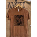 Pray All Day Vintage  Mineral Wash  Graphic  Tee