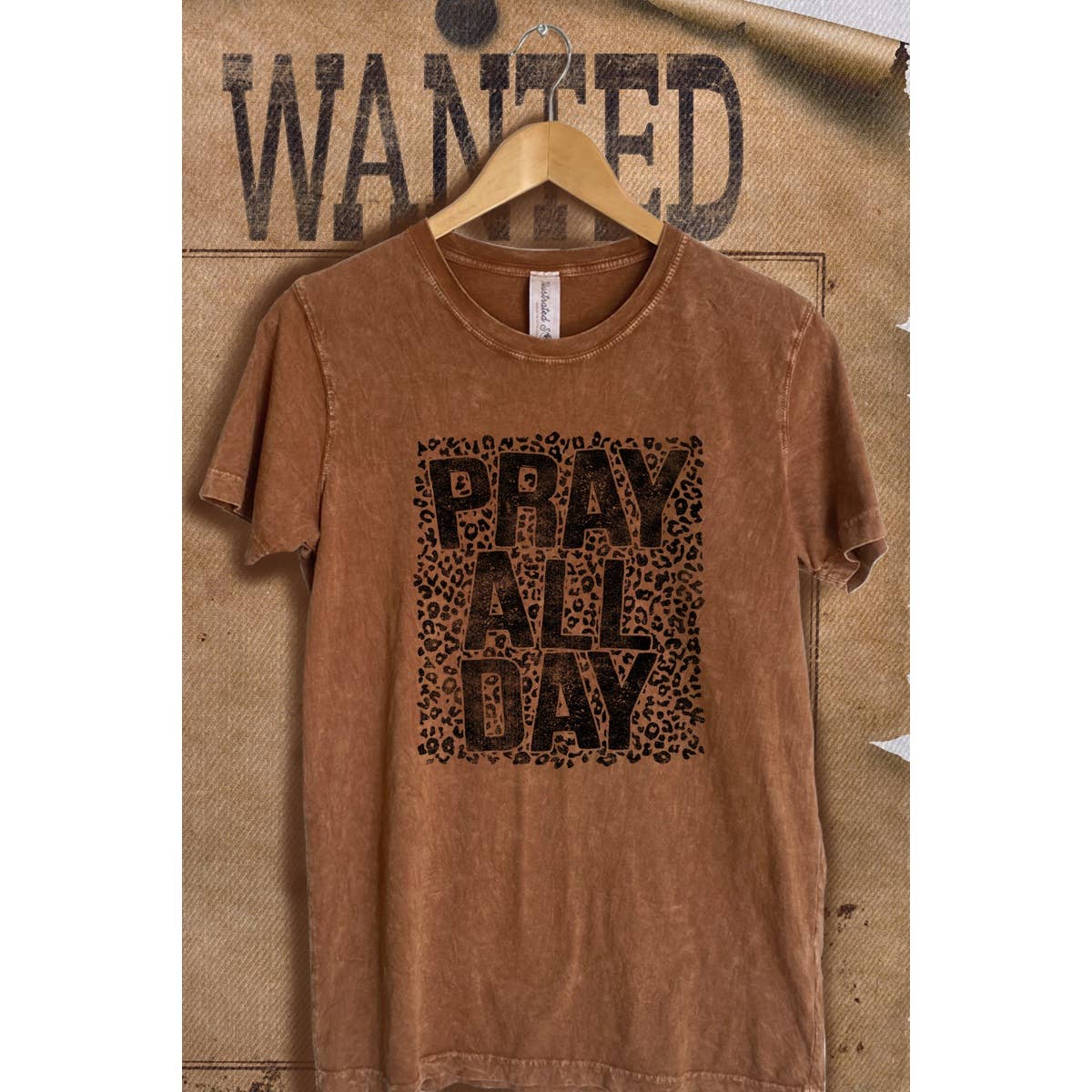 Pray All Day Vintage  Mineral Wash  Graphic  Tee