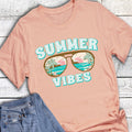 Summer Vibes Retro Shades Graphic Tee