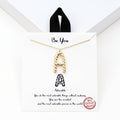 Gold-Dipped Twisted Initial Pendant Necklace