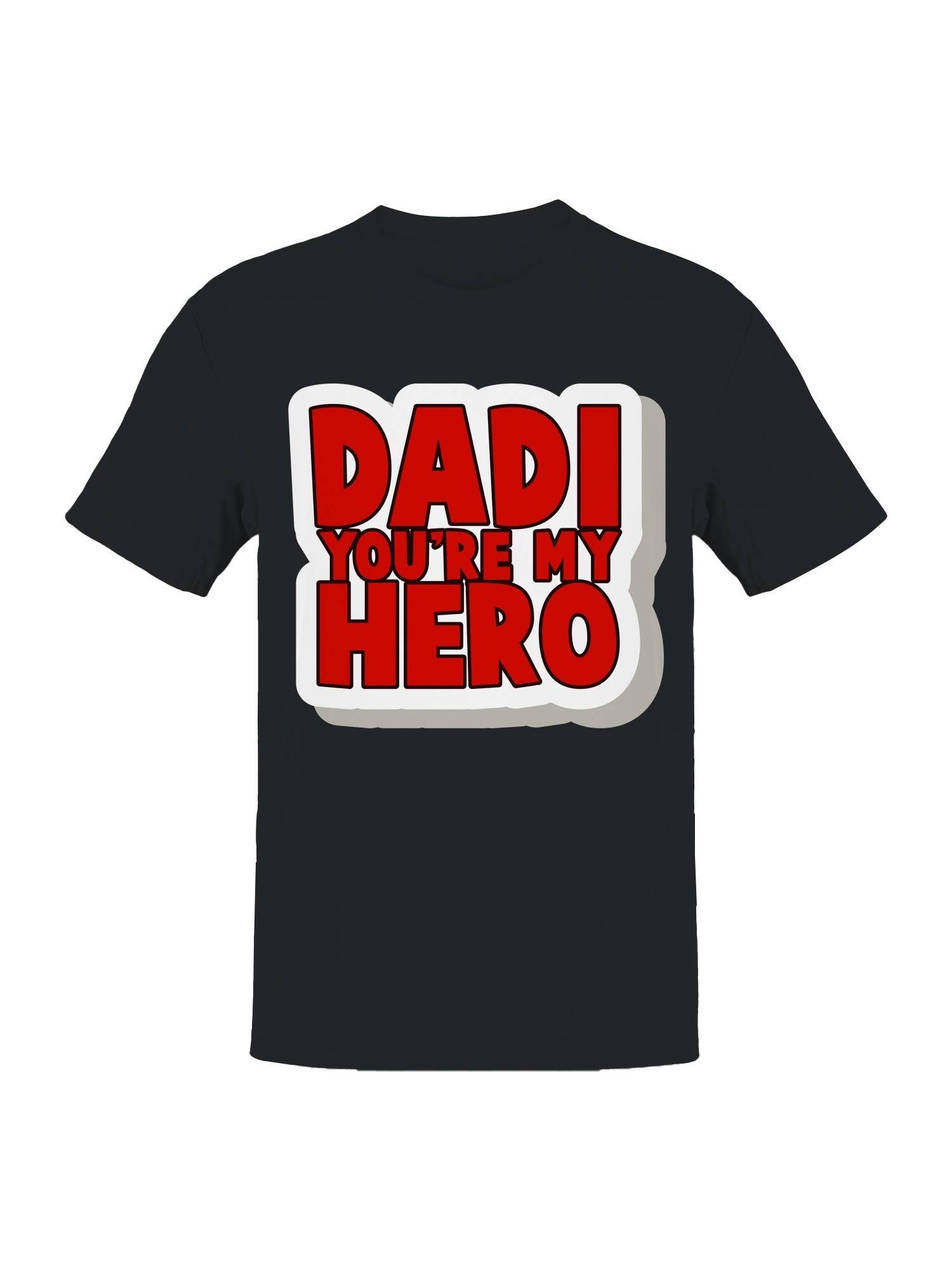 Hero Dad Sticker Decal Gift Men's T-Shirt
