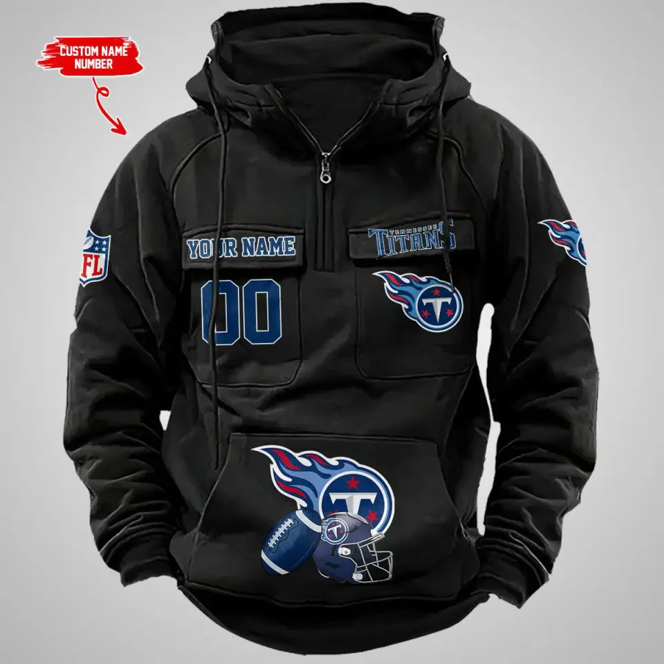 Tennessee Titans Custom Vintage Cargo Hoodies, Fan Gift