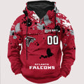 Personalized Atlanta Falcons Paint-Splatter Custom Name Number 3D Cargo Hoodie