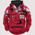 Personalized Tampa Bay Buccaneers Paint-Splatter Custom Name Number 3D Cargo Hoodie