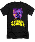 Cyber Yorkie Dog Space Yorkie Men Women Kids 90s Retro T-shirt T-Shirt