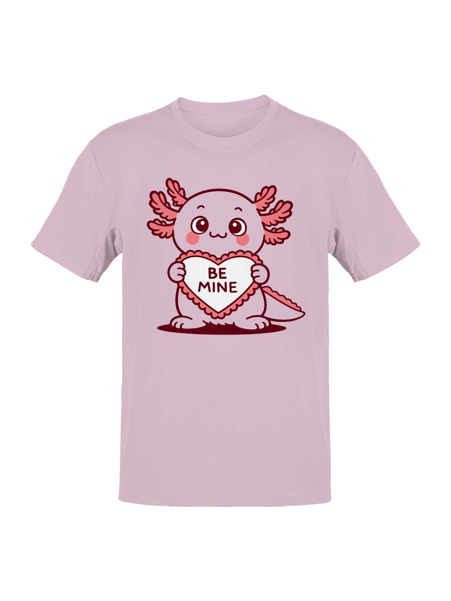 Cute Axolotl Valentine Art Men's T-Shirt