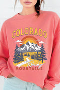 Colorado Rocky Mountains Graphic Brushed Sweatshirts