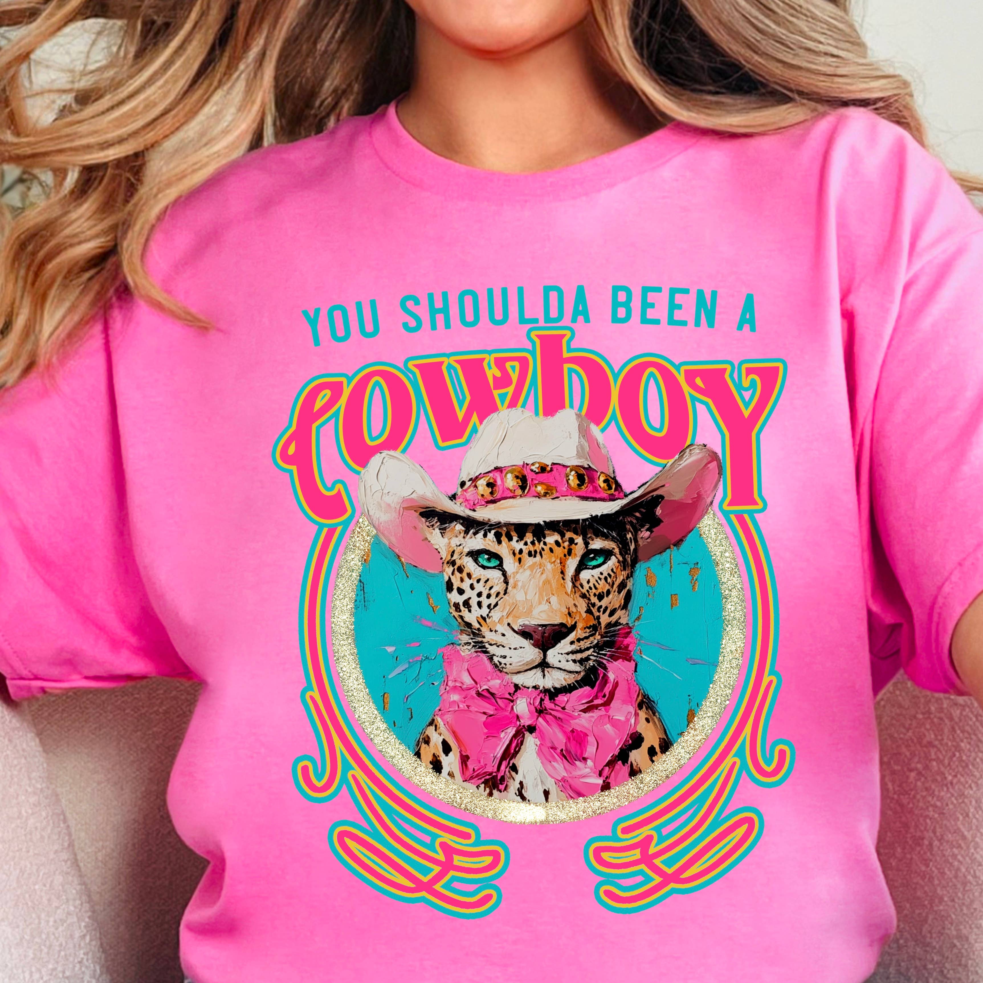 You Shoulda Been A Cowboy Western Graphic T-Shirt | Gildan
