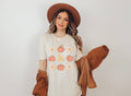 Vintage Pumpkins and Flowers Graphic Tee