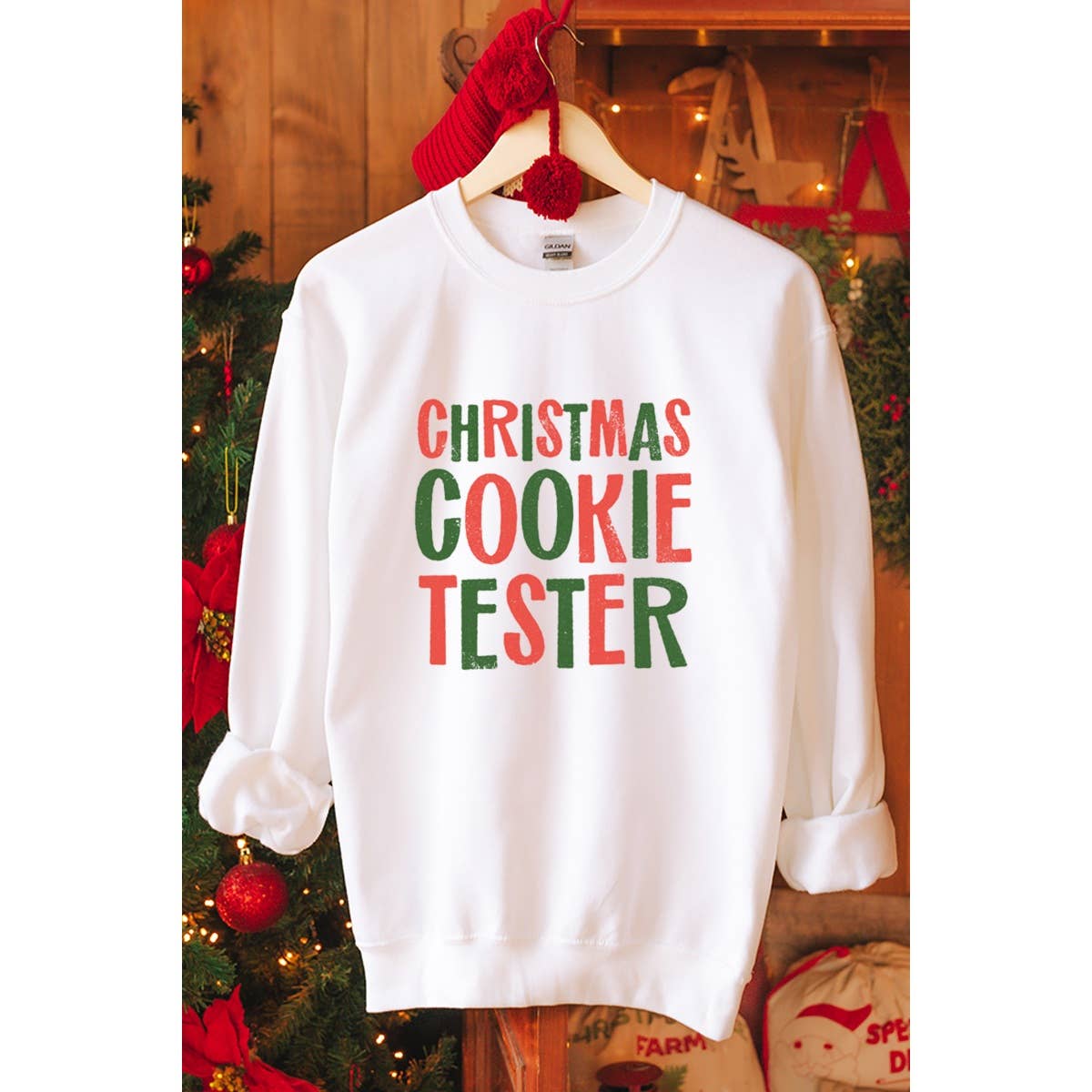 Christmas Cookie Tester Graphic Sweatshirts