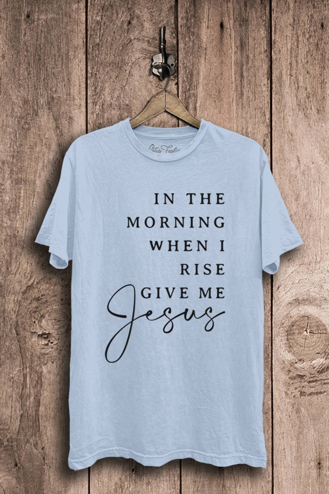 When I Rise Give Me Jesus Graphic Top