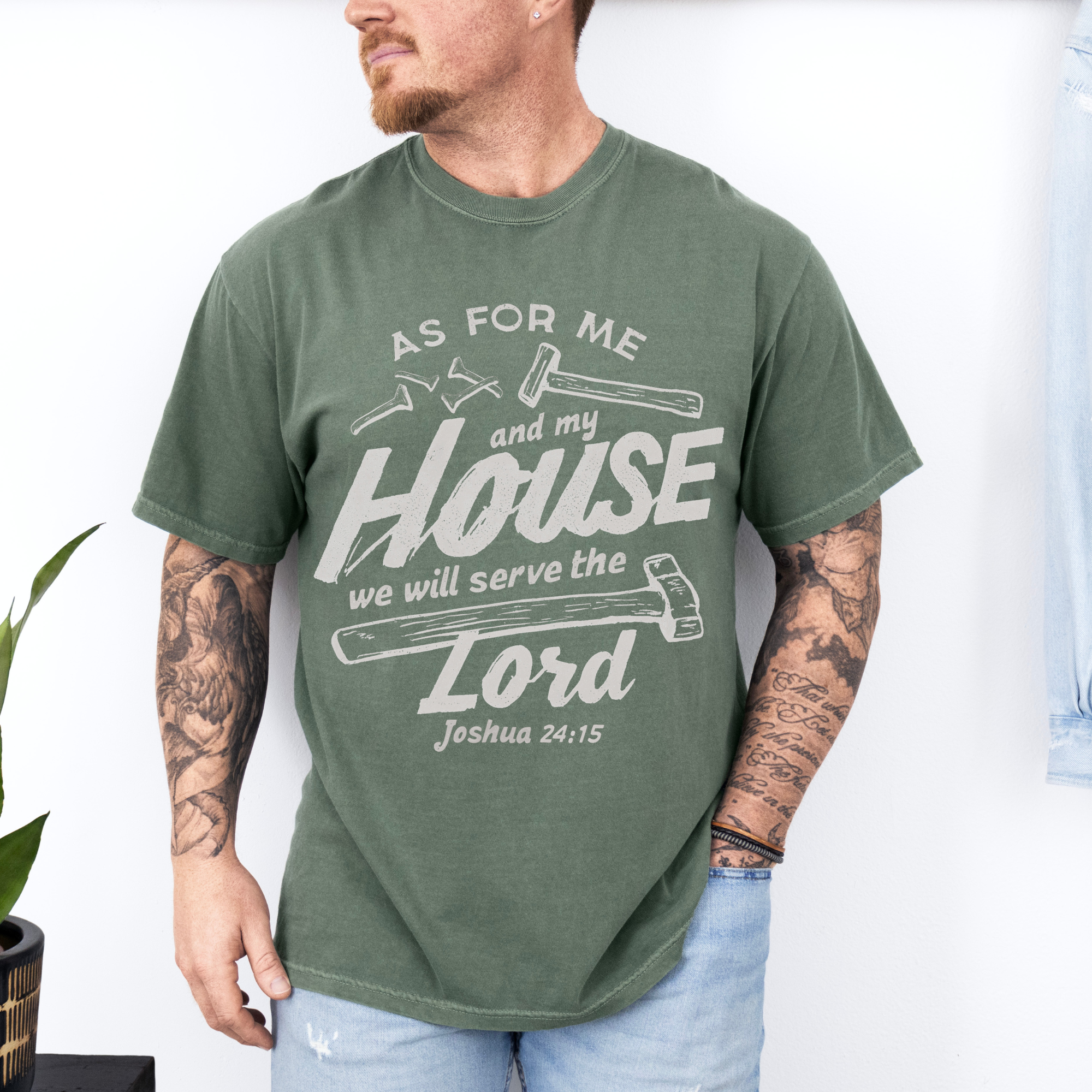 Fathers Day: As For Me &My House On Moss Comfort Colors