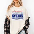 American Mama Patriotic, Stars Leopard, 4th of July Tshirt