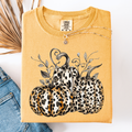 Leopard Print Pumpkins, Cute, Halloween, Autumn Fall T-Shirt