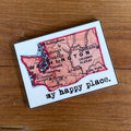 Washington Map Magnets and Key Chains