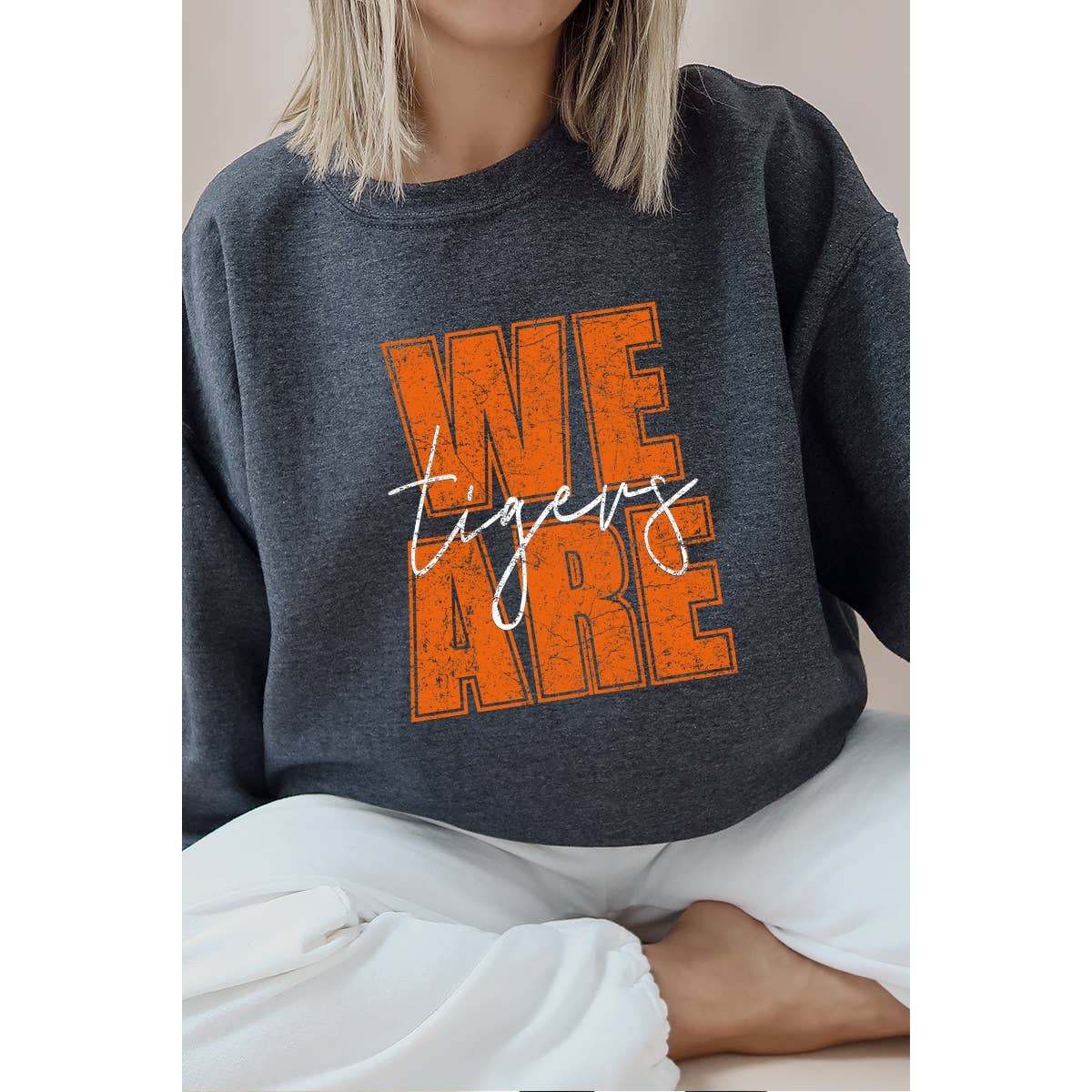 We Are Tigers Vintage  Graphic  Sweatshirts