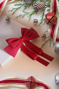 ,,,,,._ SI-26308 Silk Satin Bow Hair Clips Barrettes