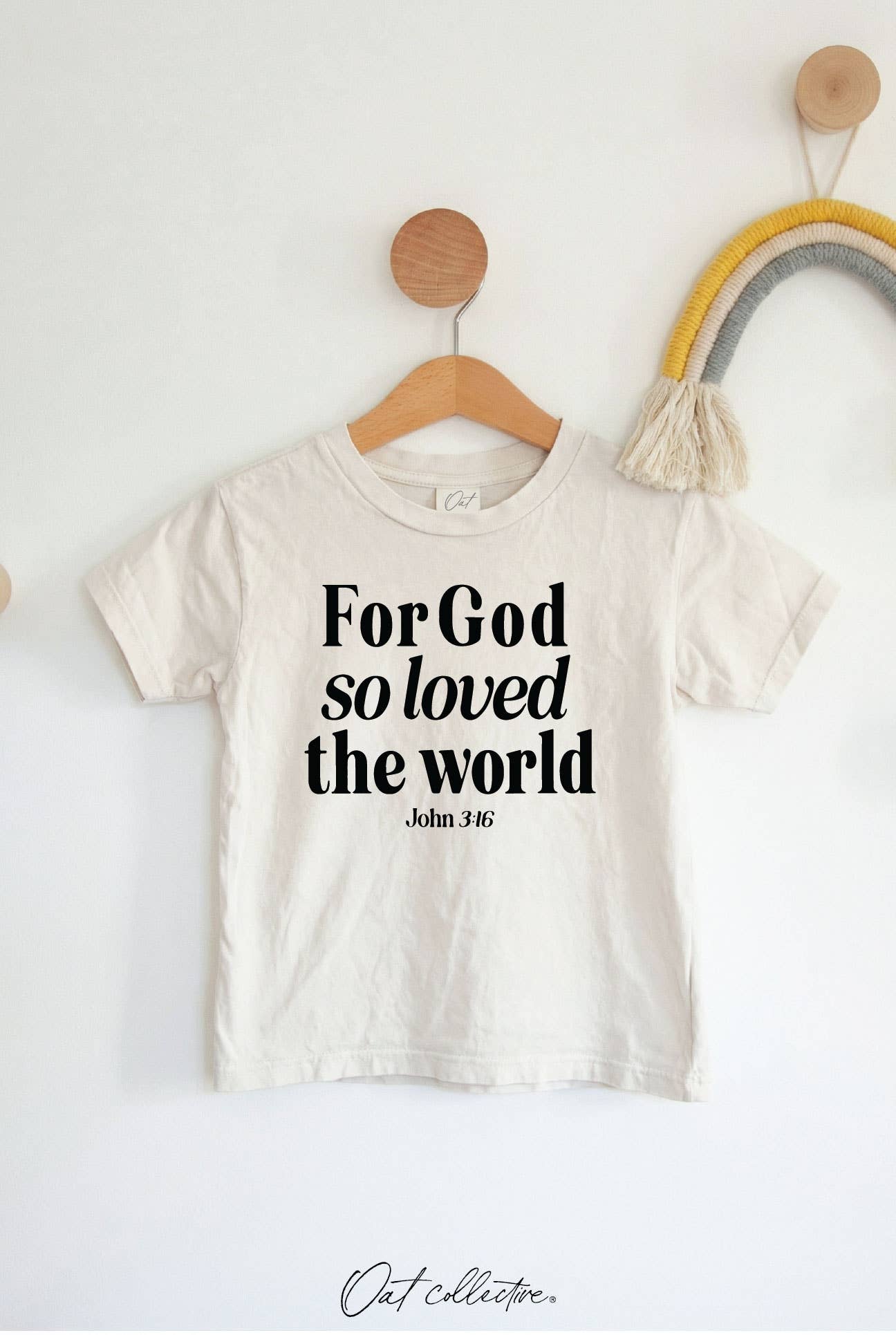 For God So Loved  Toddler Washed Graphic Top